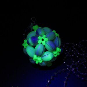 Uranium glass bead pendant